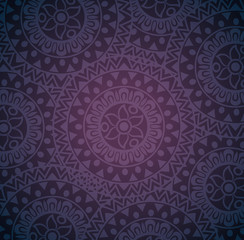 Poster - background of elegant mandalas flowers