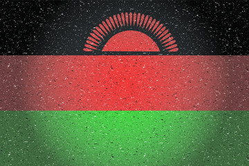 flag of malawi in retro backgroun