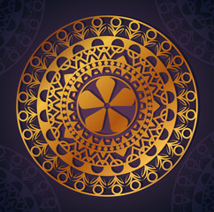 Sticker - elegant mandala flower meditation ornament