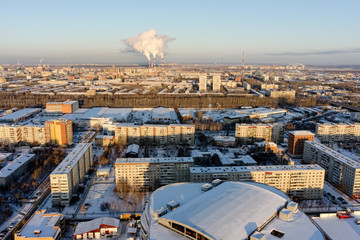 Wall Mural - Residential district 4 in winter. Tyumen