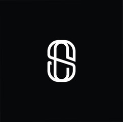 Initial based modern and minimal Logo. SC CS letter trendy fonts monogram icon symbol. Universal professional elegant luxury alphabet vector design