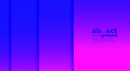 Poster - Minimal dynamic gradients on classic blue and Fluorescent pink  background with copy space.  geometric Backdrop for Poster, Fluid 3d shapes composition. Modern abstract cover. Brochure, card.
