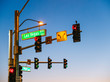 © Dani - Traffic and traffic light signs in Las Vegas USA at sunset