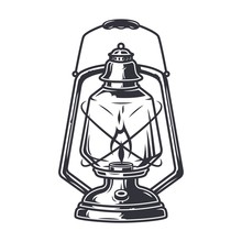 Retro Camping Kit Kerosene Lamp Old Lantern