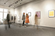 © Pixel-Shot - Exhibition in modern crowded art gallery