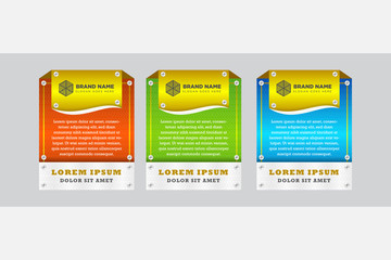 Poster - vector elements web design. Sign up button or icon with reflective web 2.0 and catchy design. Metal style color combined with transparency arrow and any color gradients. orange, green and blue color.