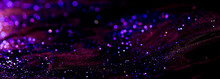 Bokeh Purple Glitter Texture Christmas Abstract Background Or With Blank Space