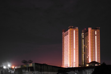 modern building at night