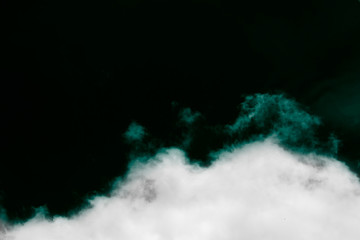 Wall Mural - clouds isolated on black background. save with clipping path.