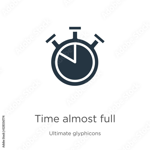 Time almost full icon vector Poster Mural XXL