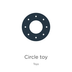 Poster - Circle toy icon vector. Trendy flat circle toy icon from toys collection isolated on white background. Vector illustration can be used for web and mobile graphic design, logo, eps10