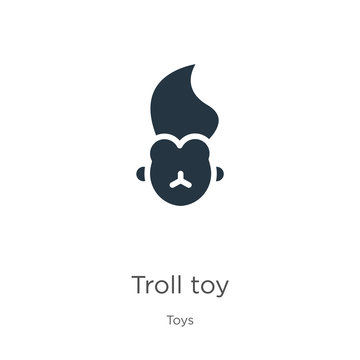 Troll toy icon vector. Trendy flat troll toy icon from toys collection isolated on white background. Vector illustration can be used for web and mobile graphic design, logo, eps10