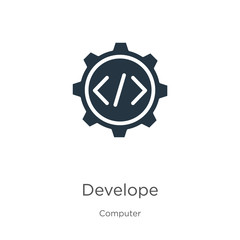 Develope icon vector. Trendy flat develope icon from computer collection isolated on white background. Vector illustration can be used for web and mobile graphic design, logo, eps10