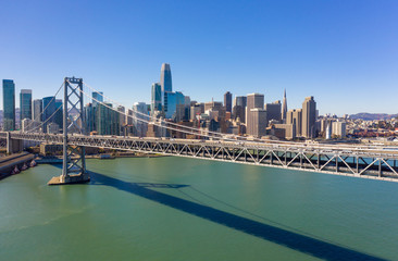 Wall Mural - San Francisco downtown buildings skyline