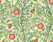 Vintage floral seamless pattern background with red roses and foliage on light background. Vector illustration.