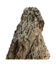 Wall Mural - rock isolated on white background