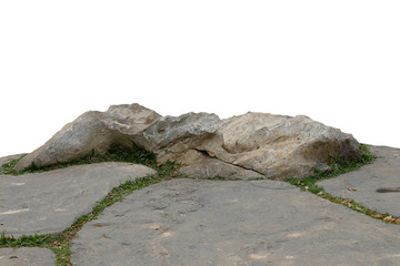 Wall Mural - rock isolated on white background