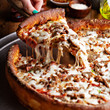 © fahrwasser - Deep dish meat pizza