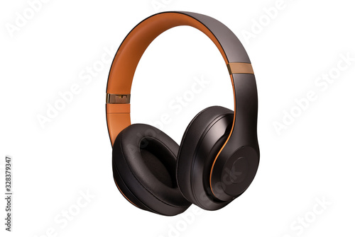 Photographie High-quality headphones on a white background