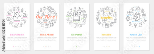 Photographie Vertical banners ecology and alternative energy sources - 10