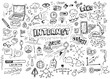 © katarinalas - Set of hand drawn internet doodles