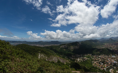 Canvas Print - Mountains and cloudscape