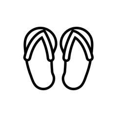 Sticker - flips flops spa line style