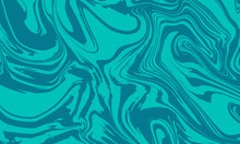 Teal Background With Swirling Marble Effect Pattern Using Liquify. Vector Has Copy Space With Room For Text And Images. Great For Backdrops, Banners And Textile.