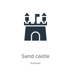 Poster - Sand castle icon vector. Trendy flat sand castle icon from summer collection isolated on white background. Vector illustration can be used for web and mobile graphic design, logo, eps10