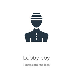 Wall Mural - Lobby boy icon vector. Trendy flat lobby boy icon from professions and jobs collection isolated on white background. Vector illustration can be used for web and mobile graphic design, logo, eps10