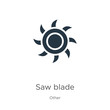 Saw blade icon vector. Trendy flat saw blade icon from other collection isolated on white background. Vector illustration can be used for web and mobile graphic design, logo, eps10