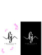 © Natural Sri  - creative handwriting bj, jb letter logo design vector