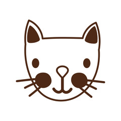 Poster - cute little cat mascot character