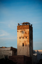 Old Clock Tower In Essaouira, Morocco 