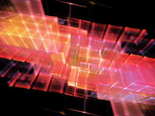 Fototapete - Abstract background element. Fractal graphics 3d illustration. Science or technology concept.