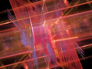Fototapete - Abstract background element. Fractal graphics 3d illustration. Science or technology concept.