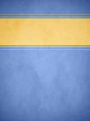 Wall Mural - Elegant Light Blue Parchment. Textured Gold Banner with Light Blue and Gold Trim.