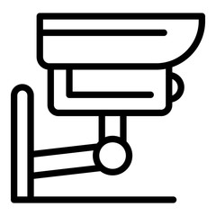 Poster - Security camera icon. Outline security camera vector icon for web design isolated on white background