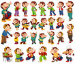 © GraphicsRF - Big set of happy monkeys in different costumes
