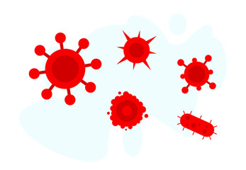 Wall Mural - Any of virus icon illustration vector