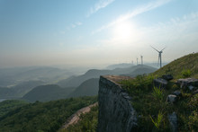 The Windmill Of Electric Power Production, Green Energy Application, Chinese Economy Development.