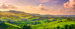 Langhe vineyards panoramic view, Barolo and La Morra, Piedmont, Italy Europe.