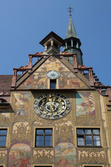 Poster - Rathaus in Ulm mit astronomischer Uhr