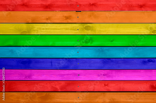 Fototapeta drewno  rainbow-kolorowe-tlo-drewna-miejsce