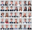 © ASDF - collage of portraits of successful young businessmen