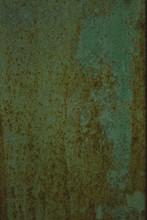 Green Metal Sheet With Rust
