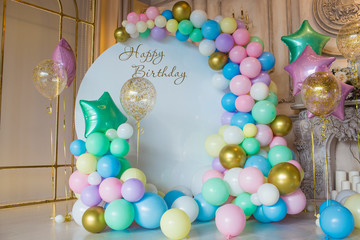the decor of the birthday