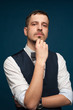 © pavel_shishkin - Pensive handsome young man in formal clothes