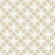 Golden vector abstract geometric seamless pattern. Ornamental texture with diagonal lines, diamonds, floral shapes, stars, rhombuses, grid, net. Simple gold and white background. Repeat design