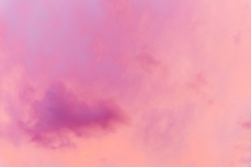 Sticker - A crimson pink sunset sky. Close-up. Background. Space for text.